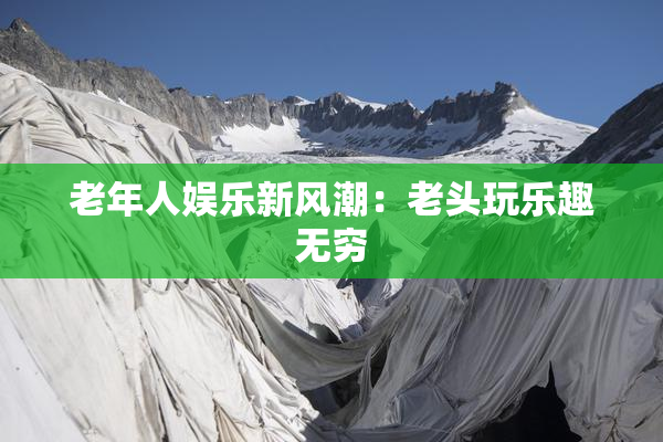 老年人娱乐新风潮：老头玩乐趣无穷