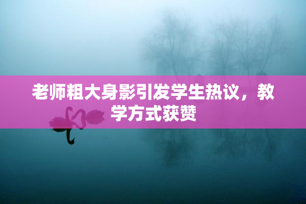 老师粗大身影引发学生热议，教学方式获赞