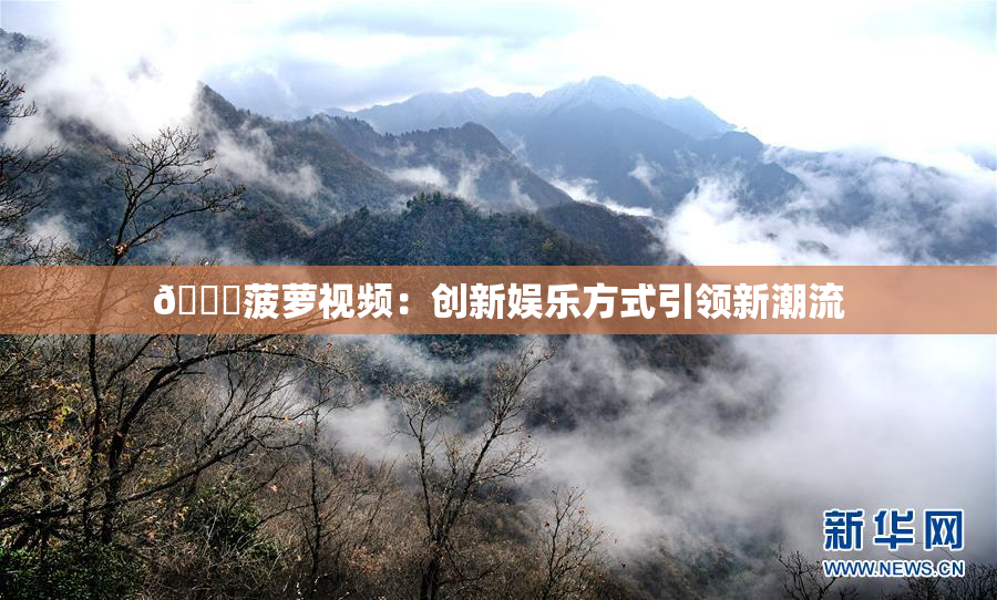 🍍菠萝视频：创新娱乐方式引领新潮流