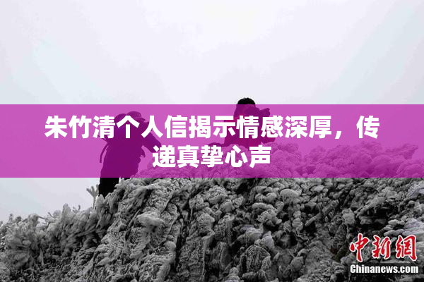 朱竹清个人信揭示情感深厚，传递真挚心声
