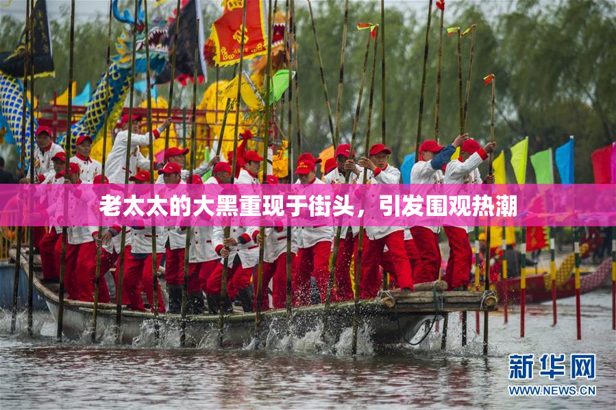 老太太的大黑重现于街头，引发围观热潮