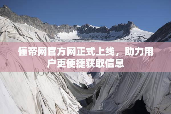 懂帝网官方网正式上线，助力用户更便捷获取信息
