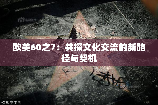 欧美60之7：共探文化交流的新路径与契机