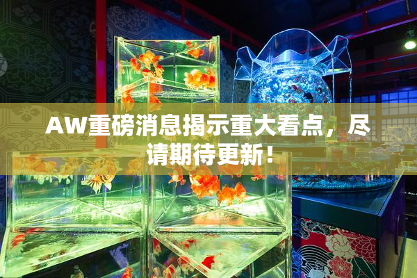 AW重磅消息揭示重大看点，尽请期待更新！