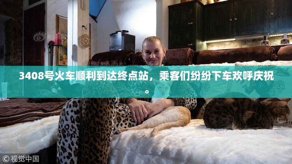 3408号火车顺利到达终点站，乘客们纷纷下车欢呼庆祝。