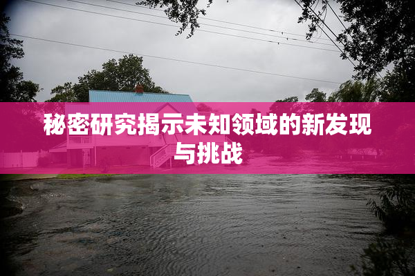 秘密研究揭示未知领域的新发现与挑战