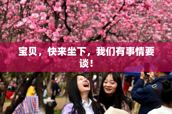 宝贝，快来坐下，我们有事情要谈！