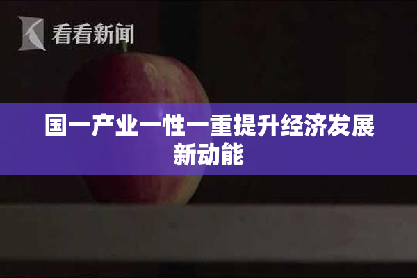 国一产业一性一重提升经济发展新动能