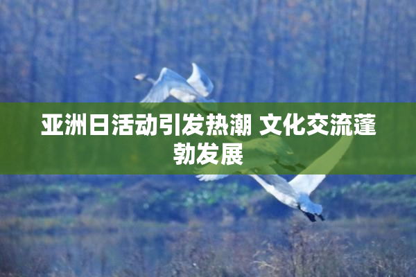 亚洲日活动引发热潮 文化交流蓬勃发展