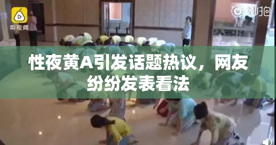 性夜黄A引发话题热议，网友纷纷发表看法