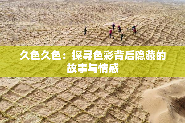 久色久色：探寻色彩背后隐藏的故事与情感