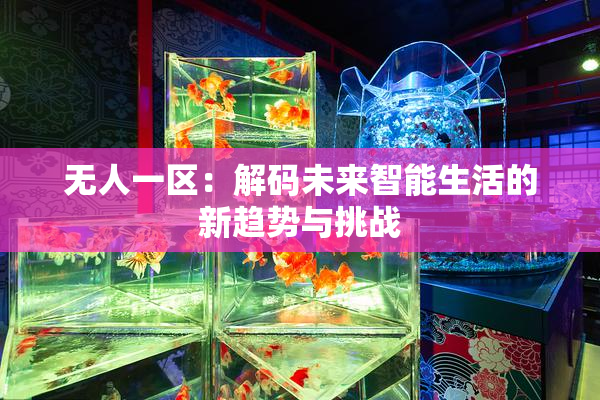 无人一区：解码未来智能生活的新趋势与挑战