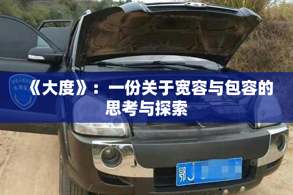 《大度》：一份关于宽容与包容的思考与探索
