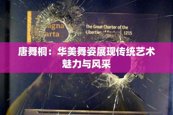 唐舞桐：华美舞姿展现传统艺术魅力与风采