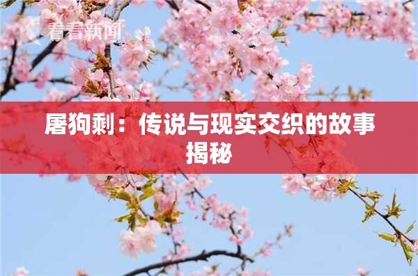 屠狗剩：传说与现实交织的故事揭秘