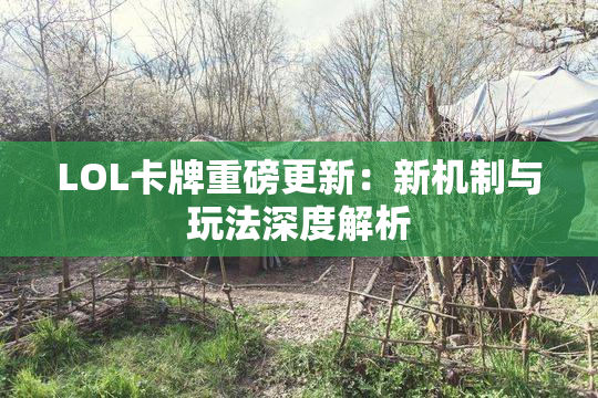 LOL卡牌重磅更新：新机制与玩法深度解析