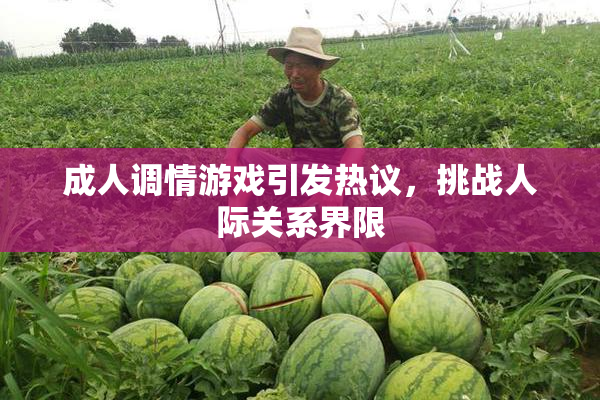 成人调情游戏引发热议，挑战人际关系界限