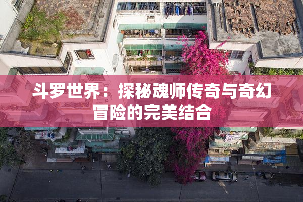 斗罗世界：探秘魂师传奇与奇幻冒险的完美结合