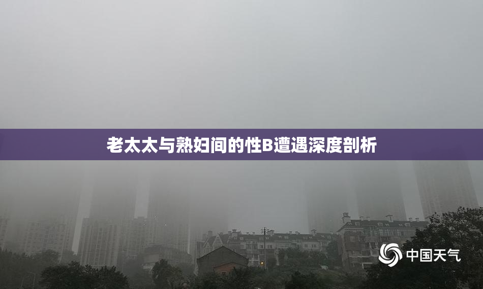老太太与熟妇间的性B遭遇深度剖析