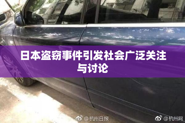 日本盗窃事件引发社会广泛关注与讨论