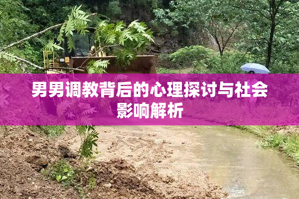 男男调教背后的心理探讨与社会影响解析