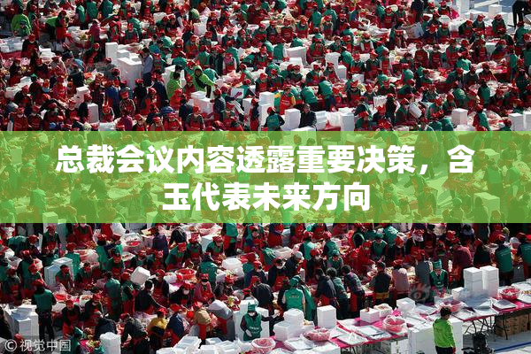 总裁会议内容透露重要决策，含玉代表未来方向