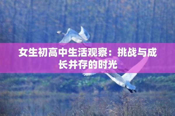 女生初高中生活观察：挑战与成长并存的时光