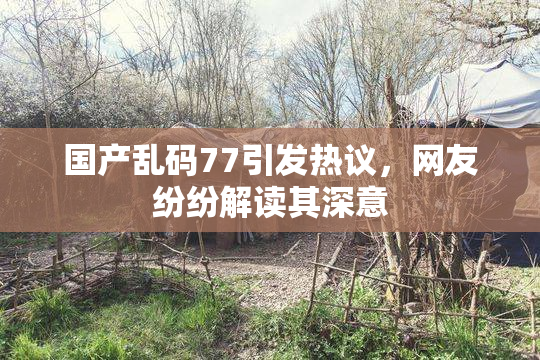 国产乱码77引发热议，网友纷纷解读其深意