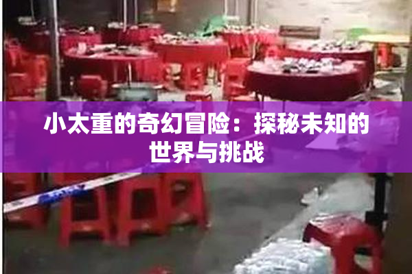 小太重的奇幻冒险：探秘未知的世界与挑战