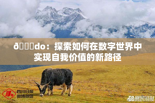 🔞do：探索如何在数字世界中实现自我价值的新路径