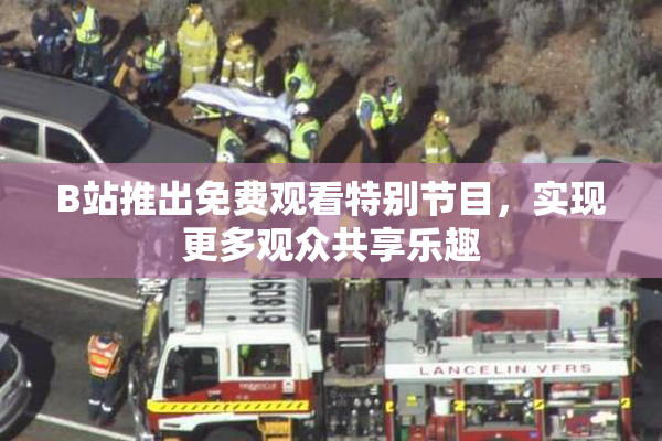 B站推出免费观看特别节目，实现更多观众共享乐趣