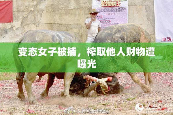 变态女子被捕，榨取他人财物遭曝光