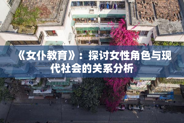 《女仆教育》：探讨女性角色与现代社会的关系分析