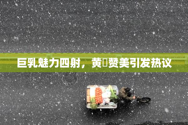 巨乳魅力四射，黄豔赞美引发热议