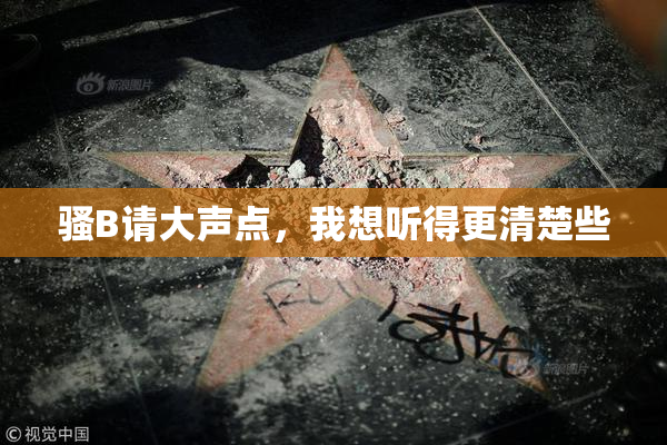 骚B请大声点，我想听得更清楚些