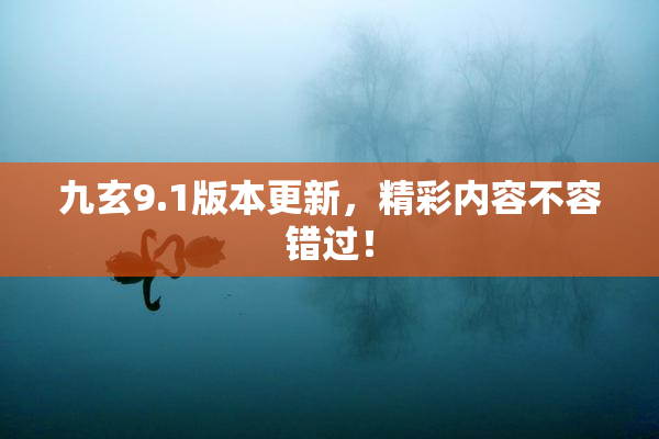 九玄9.1版本更新，精彩内容不容错过！