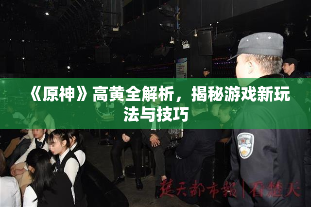 《原神》高黄全解析，揭秘游戏新玩法与技巧