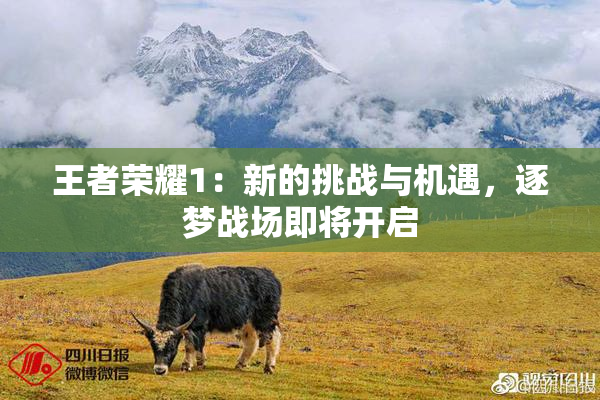 王者荣耀1：新的挑战与机遇，逐梦战场即将开启