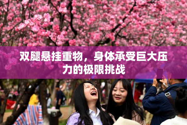 双腿悬挂重物，身体承受巨大压力的极限挑战