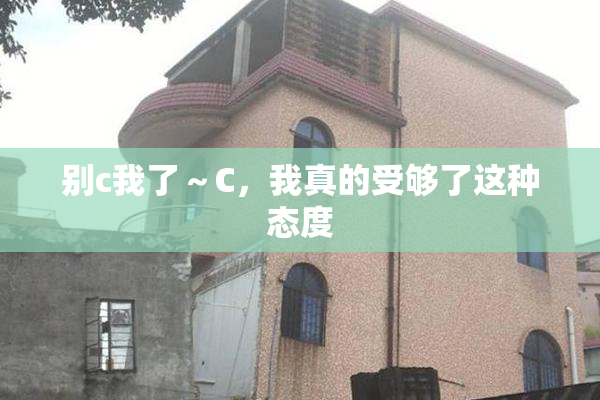 别c我了～C，我真的受够了这种态度