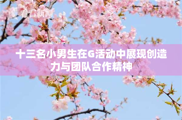 十三名小男生在G活动中展现创造力与团队合作精神