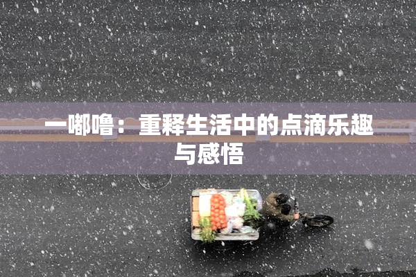 一嘟噜：重释生活中的点滴乐趣与感悟