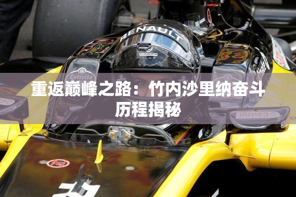 重返巅峰之路：竹内沙里纳奋斗历程揭秘