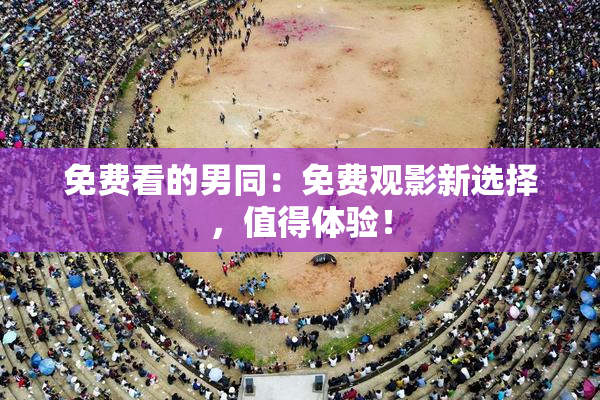 免费看的男同：免费观影新选择，值得体验！