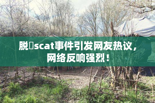 脱糞scat事件引发网友热议，网络反响强烈！