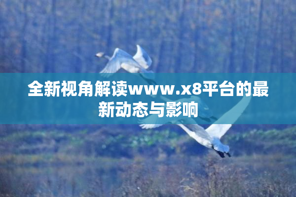 全新视角解读www.x8平台的最新动态与影响