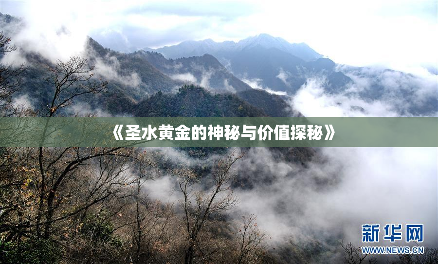 《圣水黄金的神秘与价值探秘》