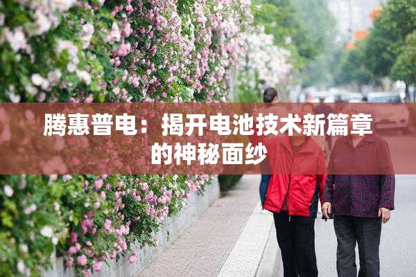 腾惠普电：揭开电池技术新篇章的神秘面纱