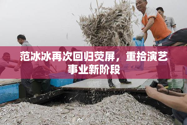 范冰冰再次回归荧屏，重拾演艺事业新阶段