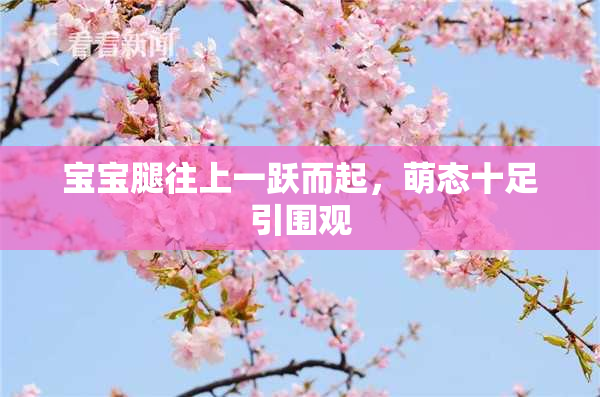 宝宝腿往上一跃而起，萌态十足引围观
